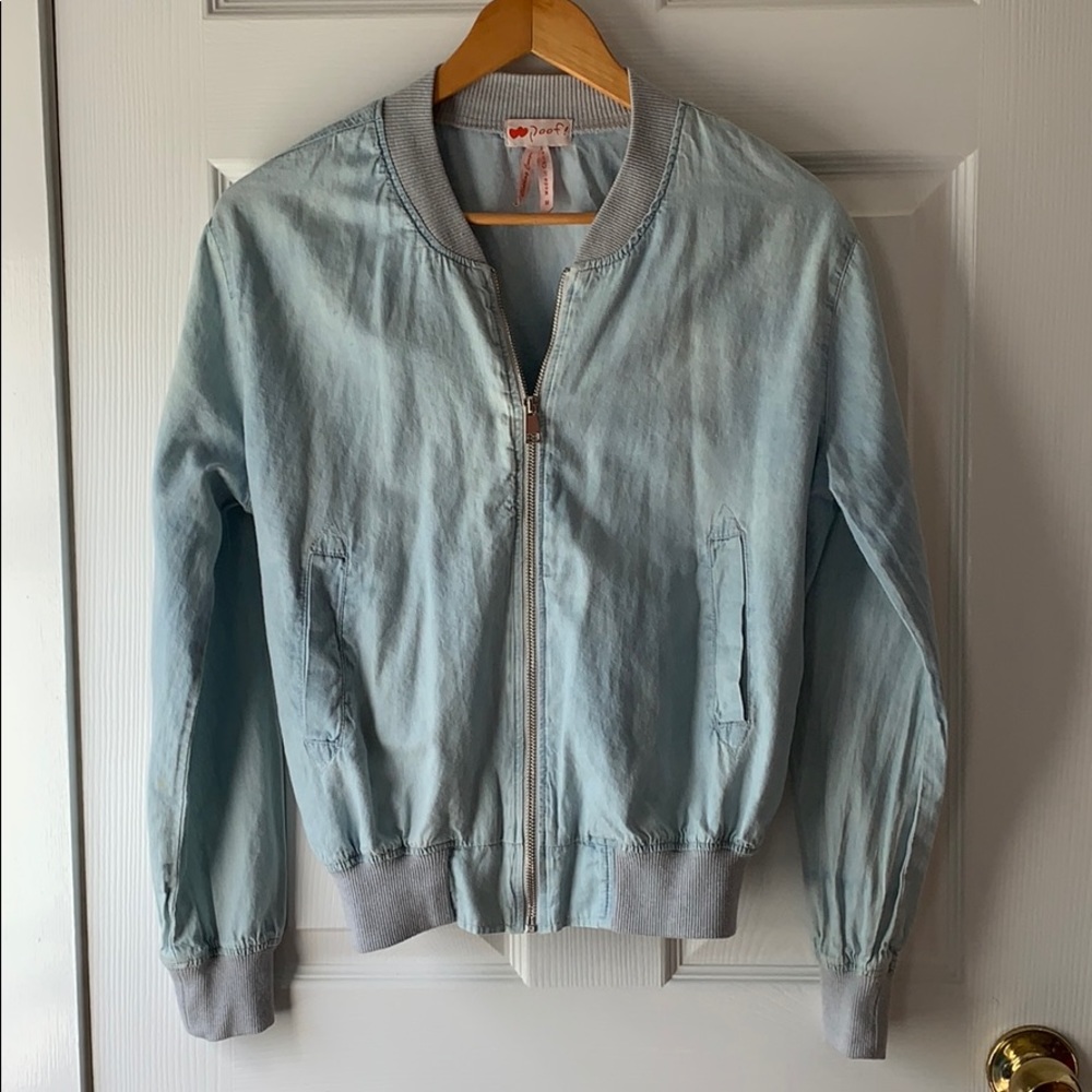 Spring denim/cotton bomber